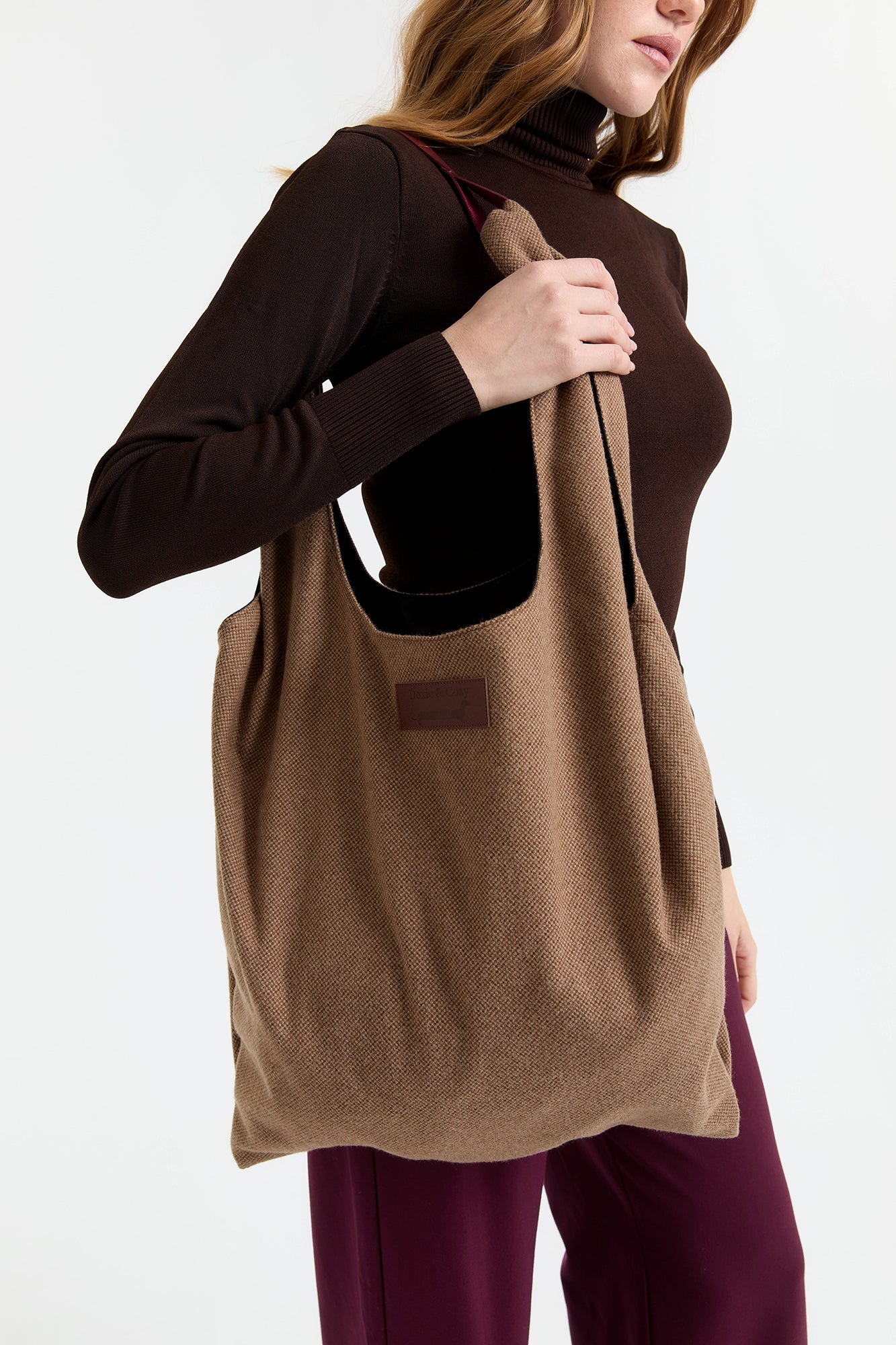 Doxie & Cozy 100% Wool Oversized Tote Bag