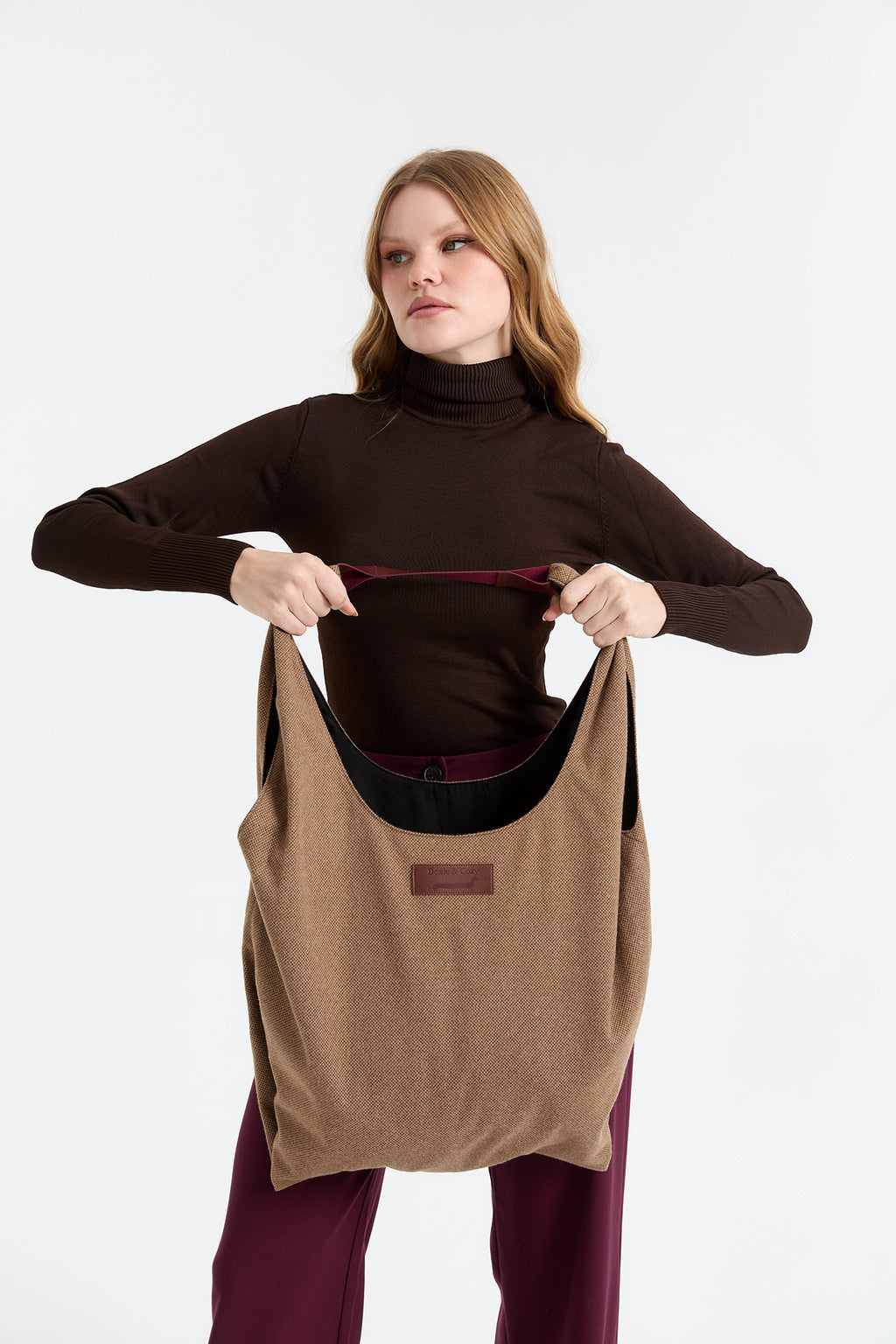 Doxie & Cozy 100% Wool Oversized Tote Bag