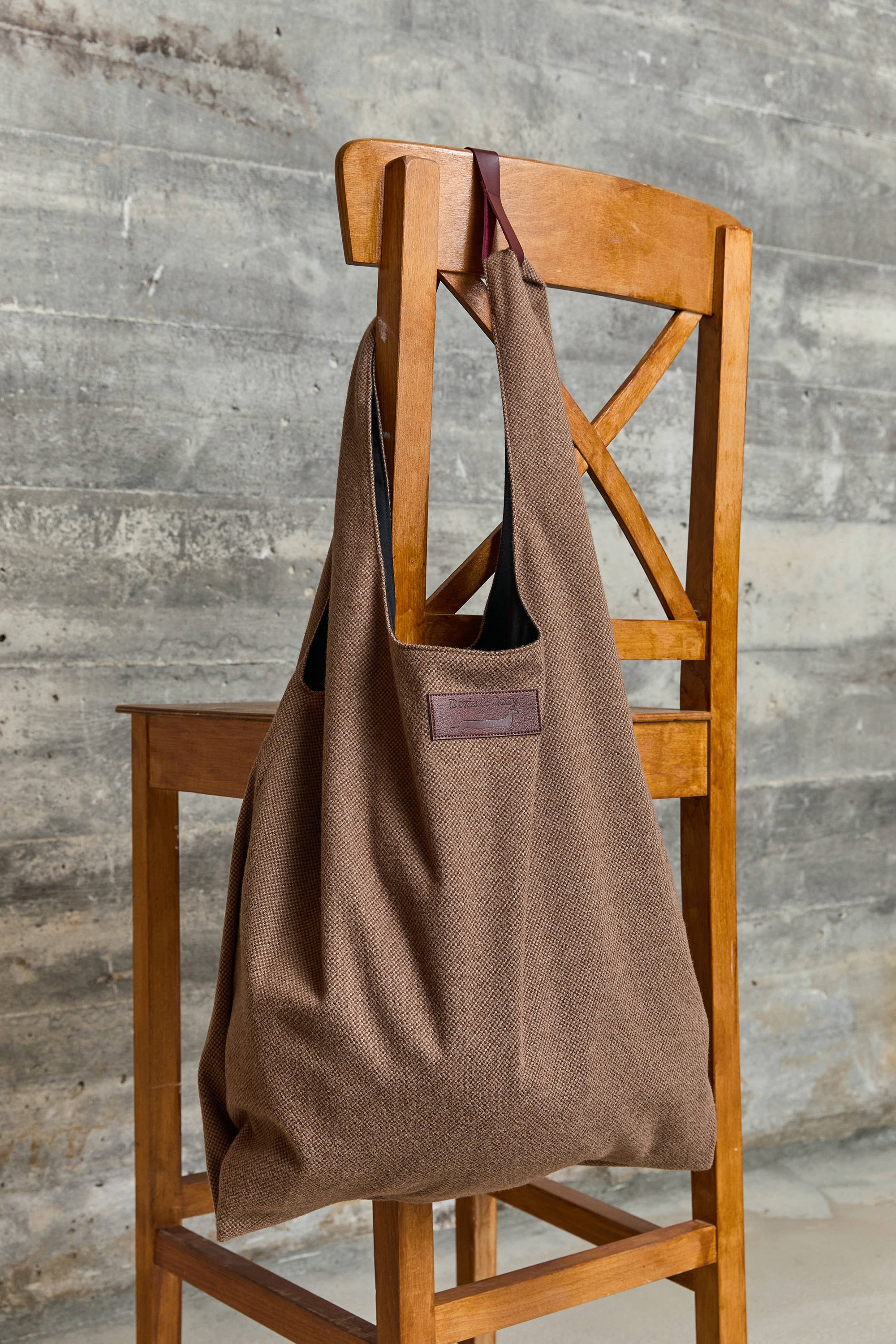 Doxie & Cozy 100% Wool Oversized Tote Bag